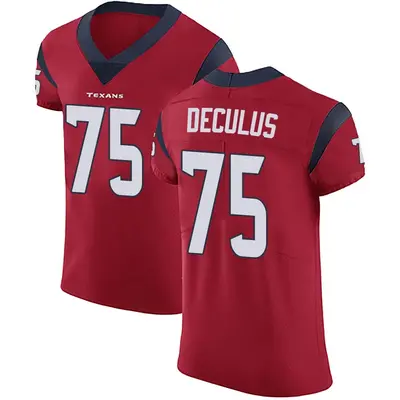 Men's Elite Austin Deculus Houston Texans Red Alternate Vapor Untouchable Jersey