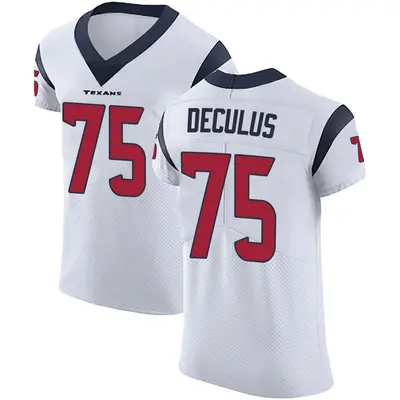 Men's Elite Austin Deculus Houston Texans White Vapor Untouchable Jersey