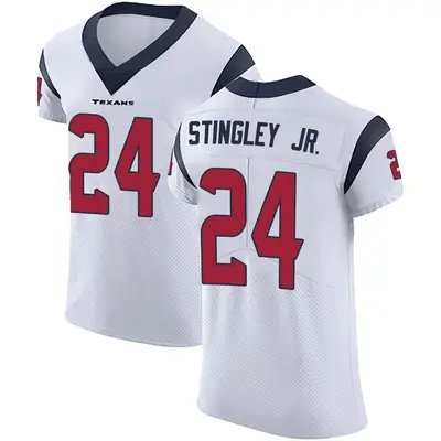 Men's Elite Derek Stingley Jr. Houston Texans White Vapor Untouchable Jersey