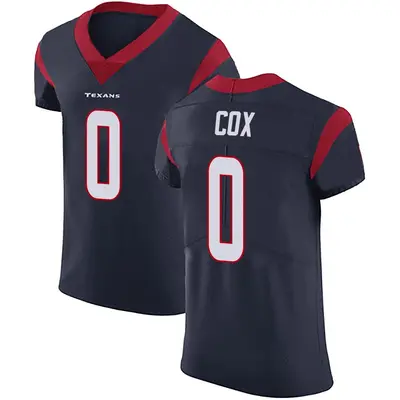 Men's Elite Eli Cox Houston Texans Navy Blue Team Color Vapor Untouchable Jersey