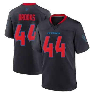 Men's Game British Brooks Houston Texans Navy 2nd Alternate Jersey
