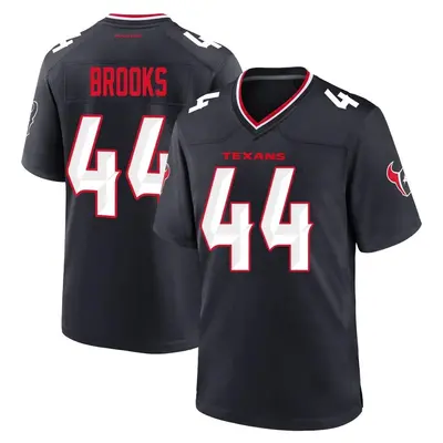Men's Game British Brooks Houston Texans Navy Team Jersey