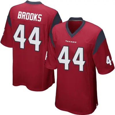 Men's Game British Brooks Houston Texans Red Alternate Jersey