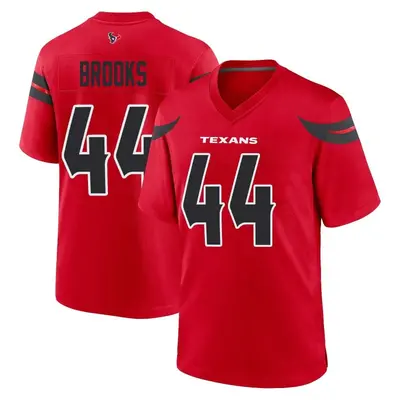 Men's Game British Brooks Houston Texans Red Alternate Jersey