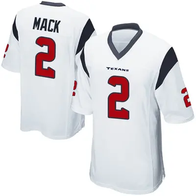Men's Game Marlon Mack Houston Texans White Jersey