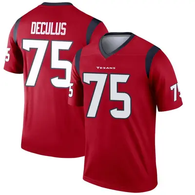 Men's Legend Austin Deculus Houston Texans Red Jersey