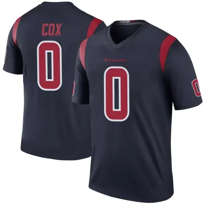Men's Legend Eli Cox Houston Texans Navy Color Rush Jersey