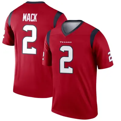 Men's Legend Marlon Mack Houston Texans Red Jersey