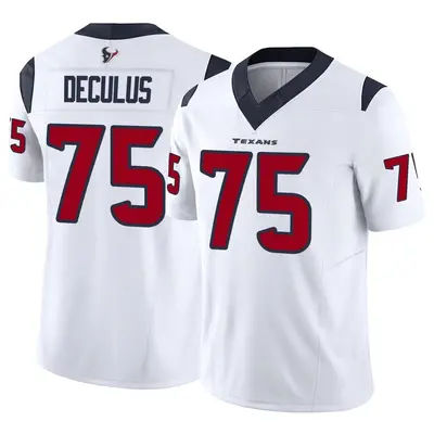 Men's Limited Austin Deculus Houston Texans White Vapor F.U.S.E. Jersey