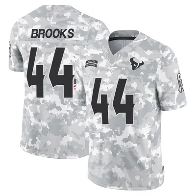 Men's Limited British Brooks Houston Texans Arctic Camo 2024 Salute to Service Jersey