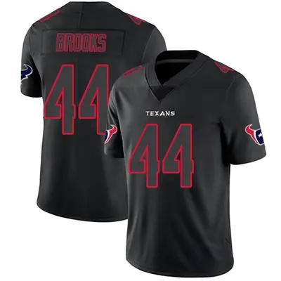 Men's Limited British Brooks Houston Texans Black Impact Jersey