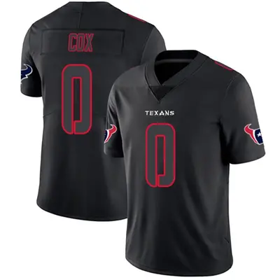 Men's Limited Eli Cox Houston Texans Black Impact Jersey
