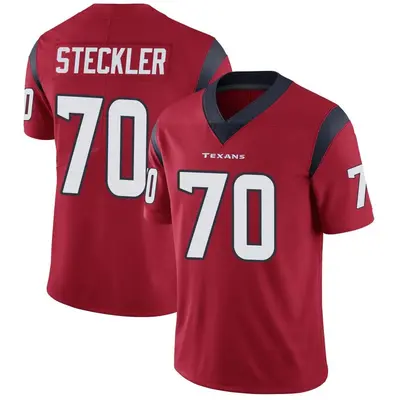 Men's Limited Jordan Steckler Houston Texans Red Alternate Vapor Untouchable Jersey