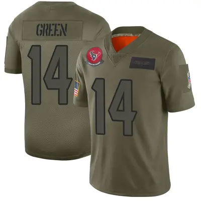 Men's Limited T.J. Green Houston Texans Camo 2019 Salute to Service Jersey