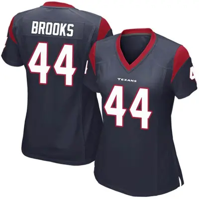 Women's Game British Brooks Houston Texans Navy Blue Team Color Jersey