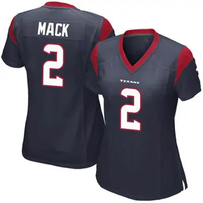 Women's Game Marlon Mack Houston Texans Navy Blue Team Color Jersey