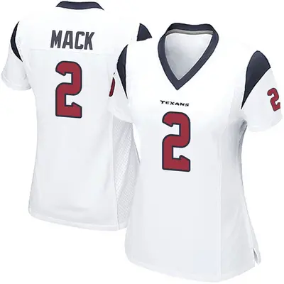 Women's Game Marlon Mack Houston Texans White Jersey