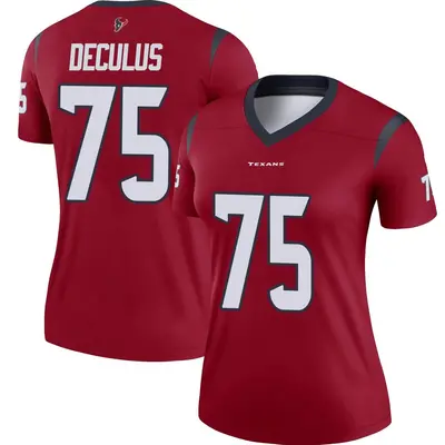 Women's Legend Austin Deculus Houston Texans Red Jersey