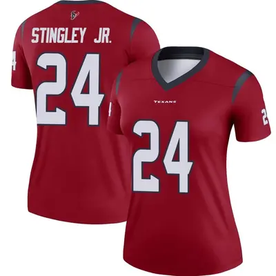 Women's Legend Derek Stingley Jr. Houston Texans Red Jersey