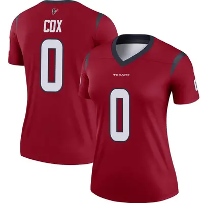 Women's Legend Eli Cox Houston Texans Red Jersey