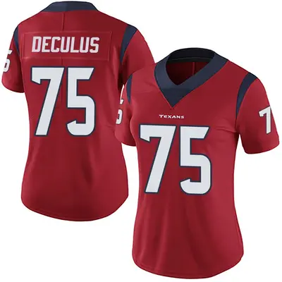 Women's Limited Austin Deculus Houston Texans Red Alternate Vapor Untouchable Jersey