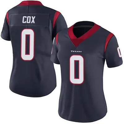 Women's Limited Eli Cox Houston Texans Navy Blue Team Color Vapor Untouchable Jersey