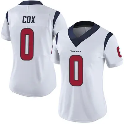 Women's Limited Eli Cox Houston Texans White Vapor Untouchable Jersey