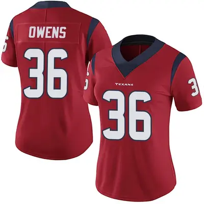 Women's Limited Jonathan Owens Houston Texans Red Alternate Vapor Untouchable Jersey