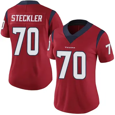 Women's Limited Jordan Steckler Houston Texans Red Alternate Vapor Untouchable Jersey