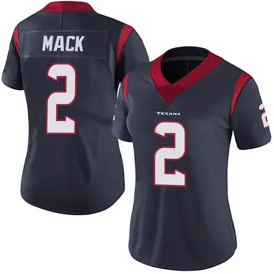 Women's Limited Marlon Mack Houston Texans Navy Blue Team Color Vapor Untouchable Jersey