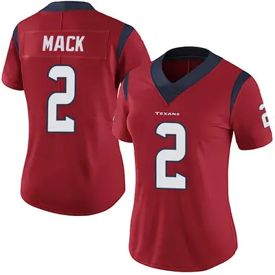 Women's Limited Marlon Mack Houston Texans Red Alternate Vapor Untouchable Jersey
