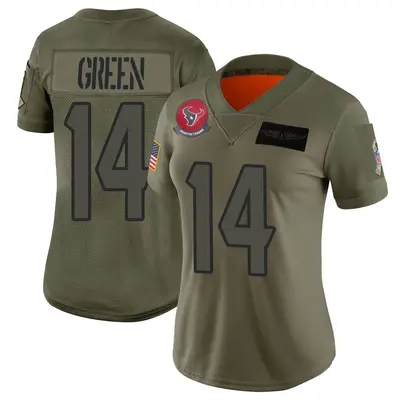 Women's Limited T.J. Green Houston Texans Camo 2019 Salute to Service Jersey