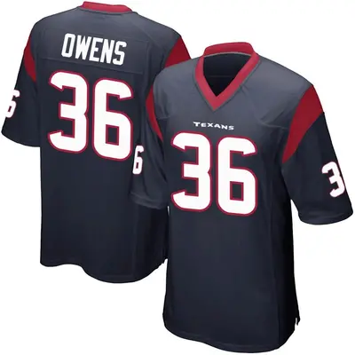 Youth Game Jonathan Owens Houston Texans Navy Blue Team Color Jersey