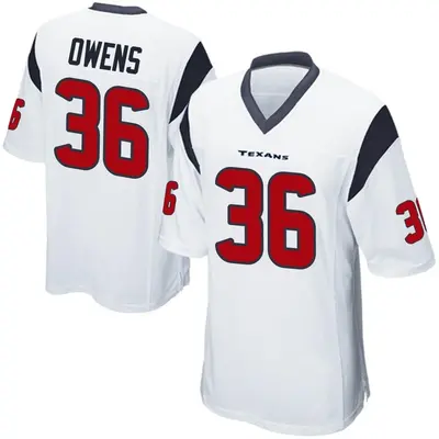 Youth Game Jonathan Owens Houston Texans White Jersey