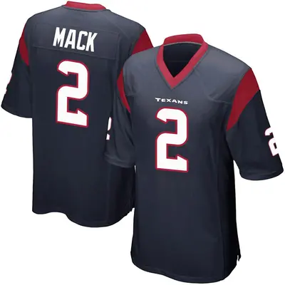 Youth Game Marlon Mack Houston Texans Navy Blue Team Color Jersey