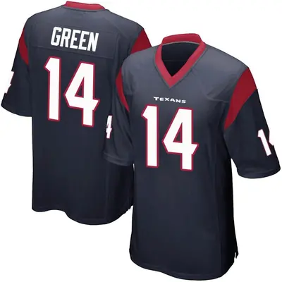 Youth Game T.J. Green Houston Texans Navy Blue Team Color Jersey