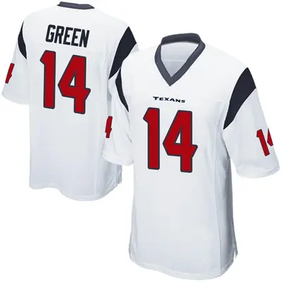 Youth Game T.J. Green Houston Texans White Jersey