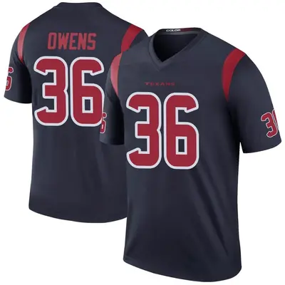 Youth Legend Jonathan Owens Houston Texans Navy Color Rush Jersey