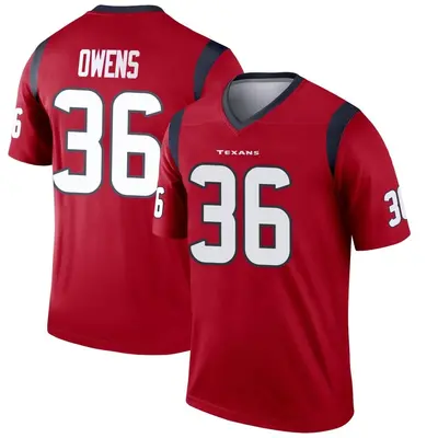 Youth Legend Jonathan Owens Houston Texans Red Jersey