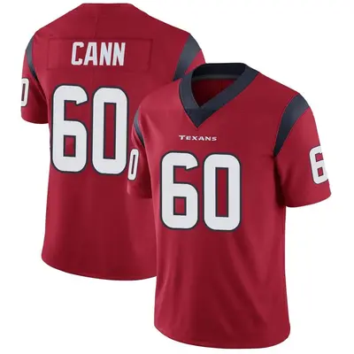 Youth Limited A.J. Cann Houston Texans Red Alternate Vapor Untouchable Jersey