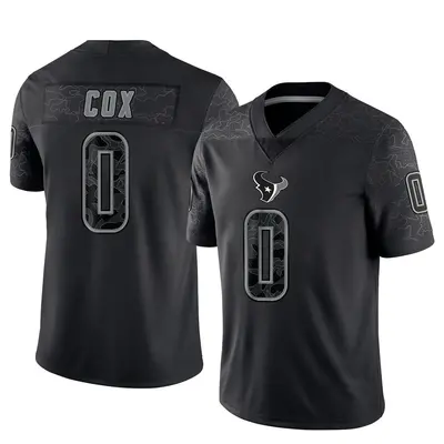 Youth Limited Eli Cox Houston Texans Black Reflective Jersey