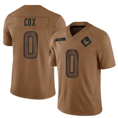 Youth Limited Eli Cox Houston Texans Brown 2023 Salute To Service Jersey