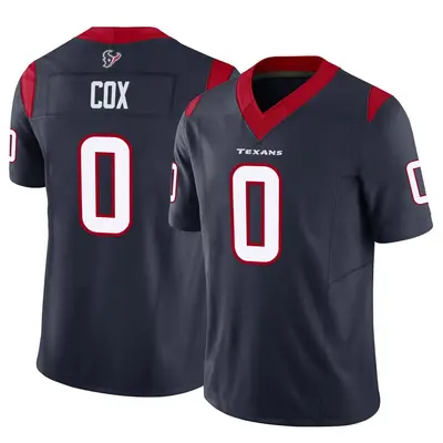 Youth Limited Eli Cox Houston Texans Navy Vapor F.U.S.E. Jersey
