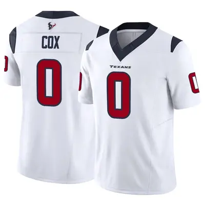 Youth Limited Eli Cox Houston Texans White Vapor F.U.S.E. Jersey