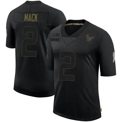 Youth Limited Marlon Mack Houston Texans Black 2020 Salute To Service Jersey